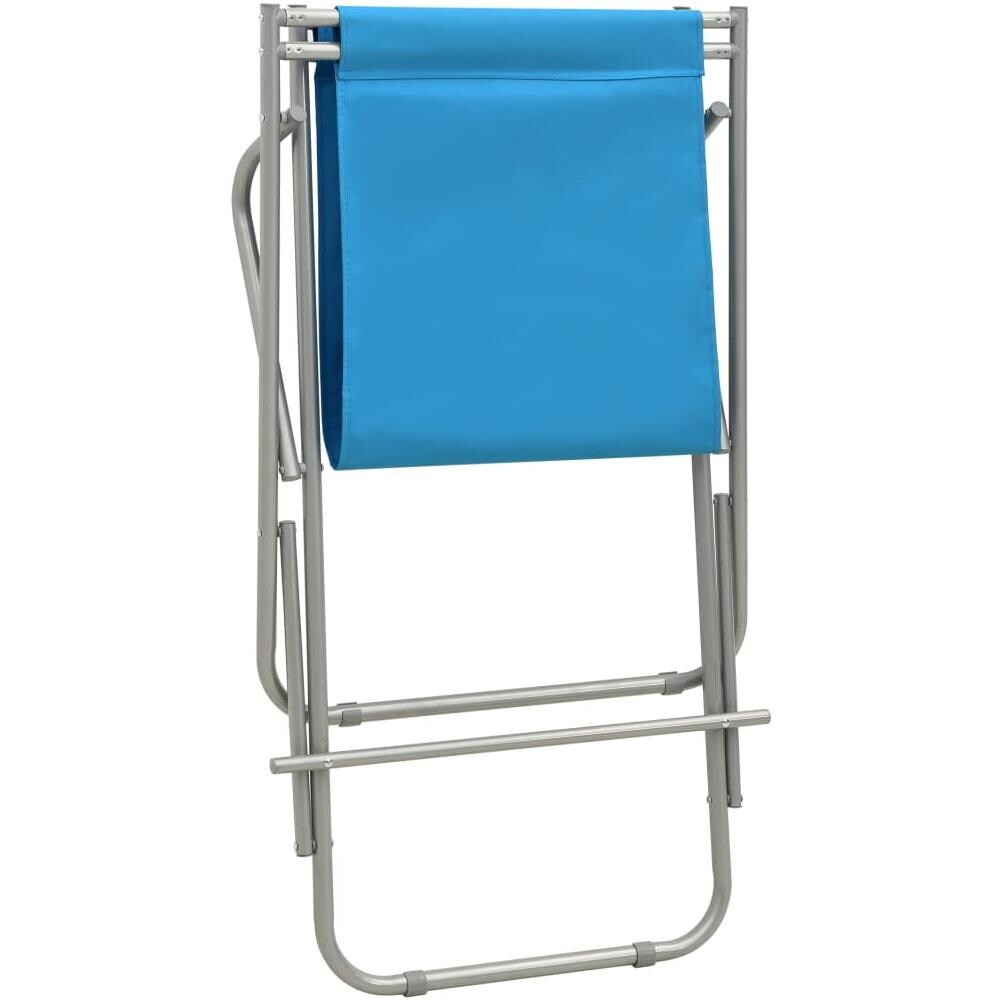 Sedie A Dondolo 2 Pz In Acciaio Blu - Foto 8