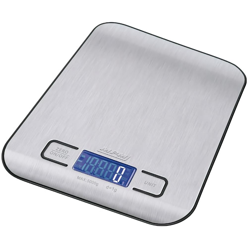 MWK-02M Bilancia Digitale da Cucina Portata Max 5 Kg con Funzione Tara Colore Argento - Foto 1