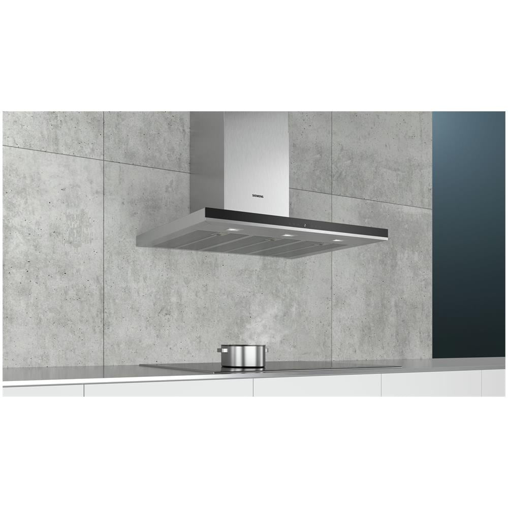 Cappa A Parete Decorativa 90cm 55db 843m3 / H Acciaio Inox - Lc98bip50 - Foto 3