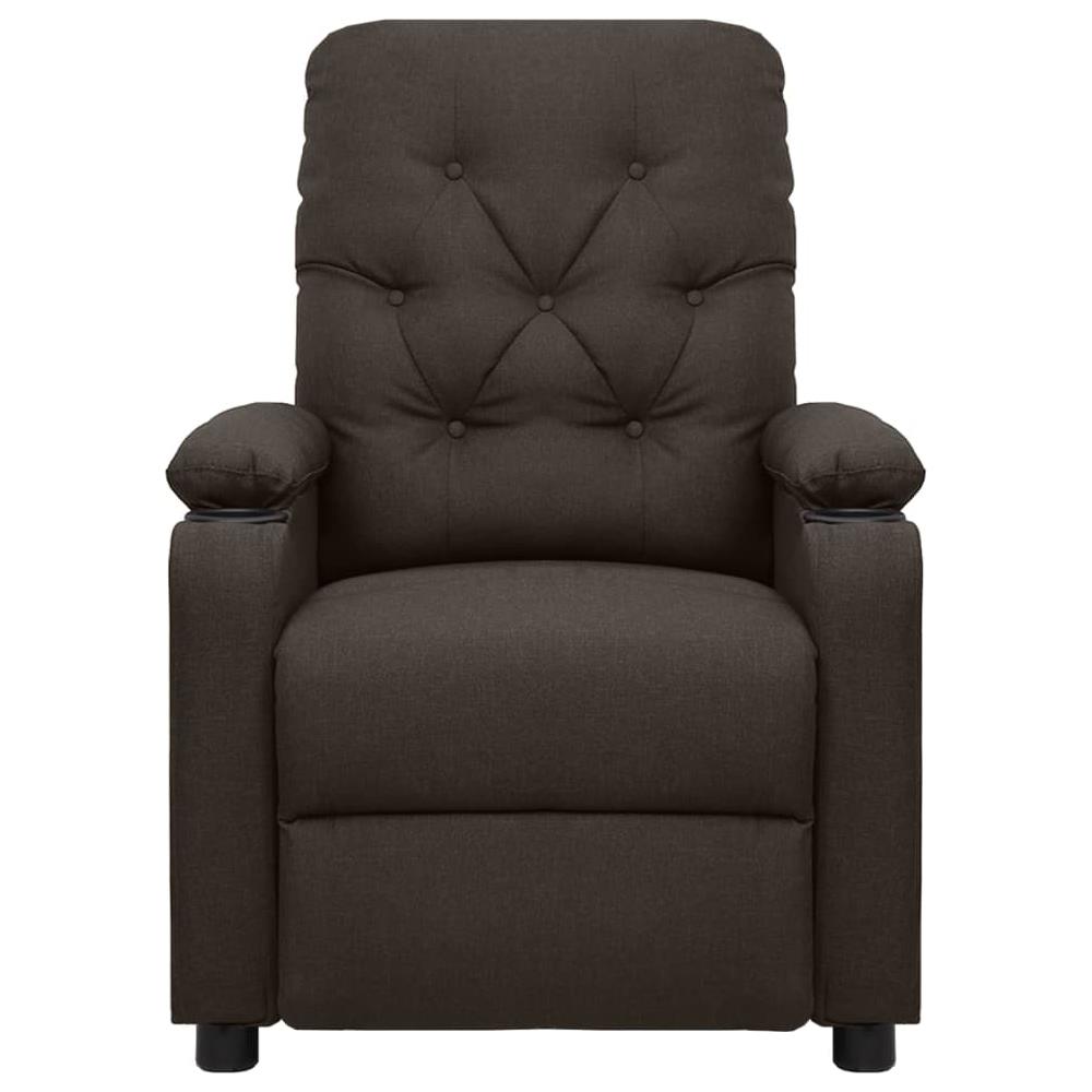 Poltrona Massaggiante Marrone Scuro in Tessuto - Foto 3