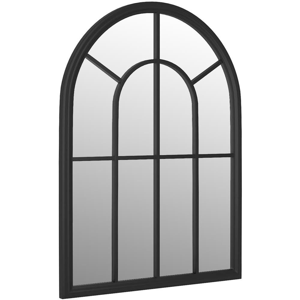 Specchio Da Giardino Nero 60x45 Cm In Ferro Per Uso Esterno - Foto 2