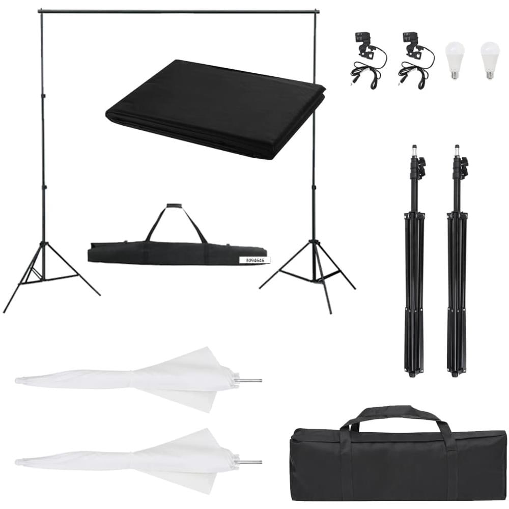Kit Per Studio Fotografico Con Set Di Luci E Fondale - Foto 1
