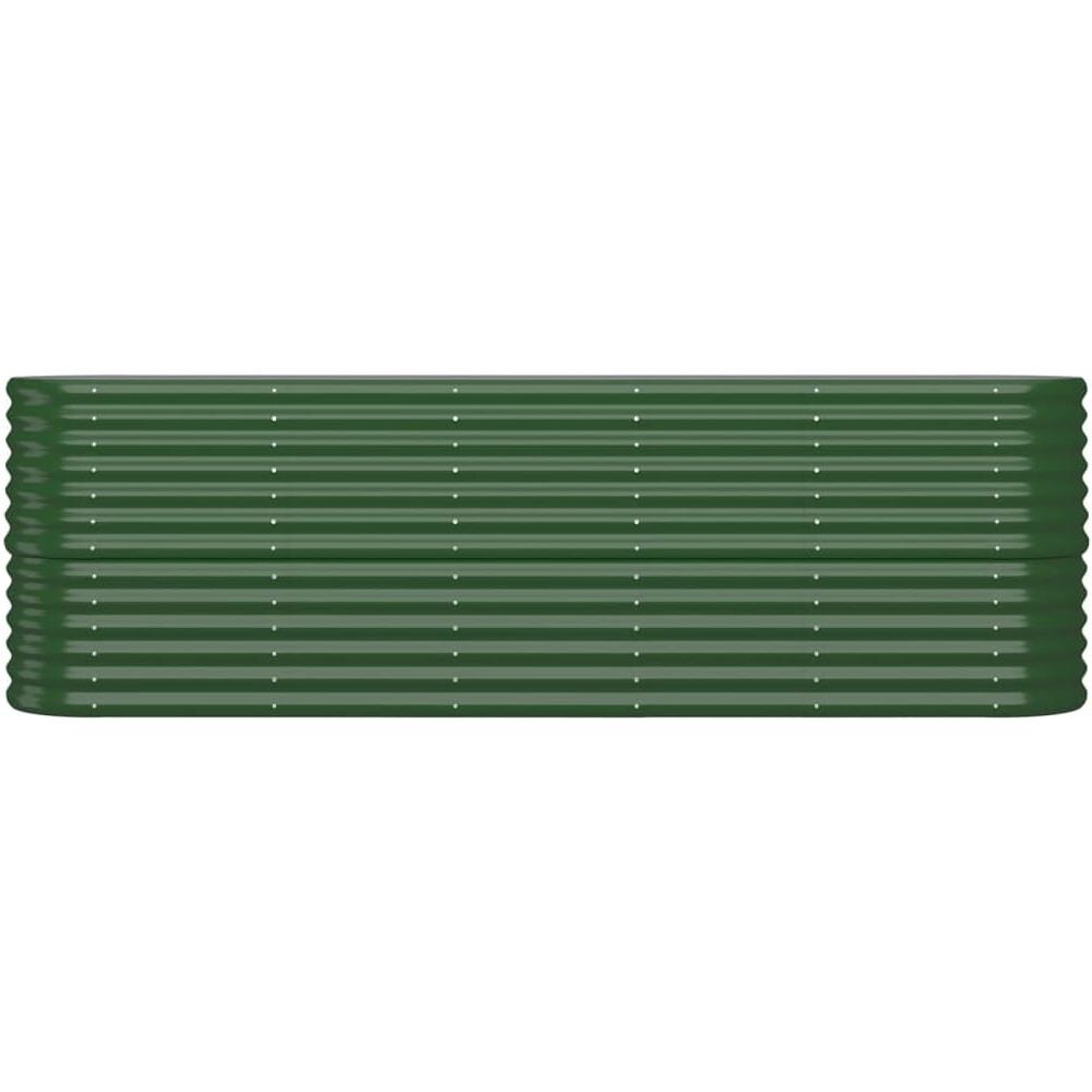 Letto Giardino Acciaio Verniciato a Polvere 224x40x68 cm Verde - Foto 2