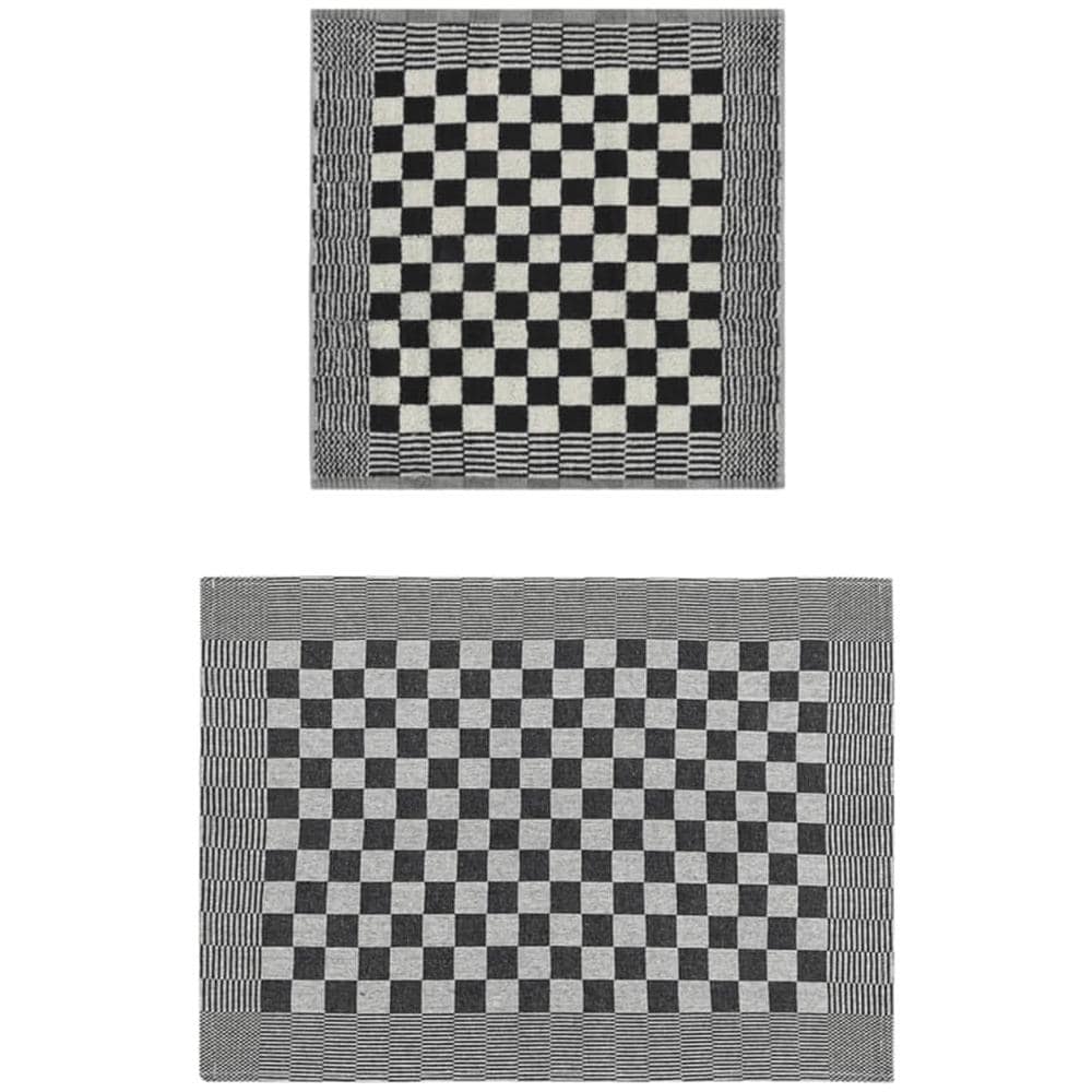 Set Strofinacci 50 Pz In Cotone Nero E Bianco - Foto 2