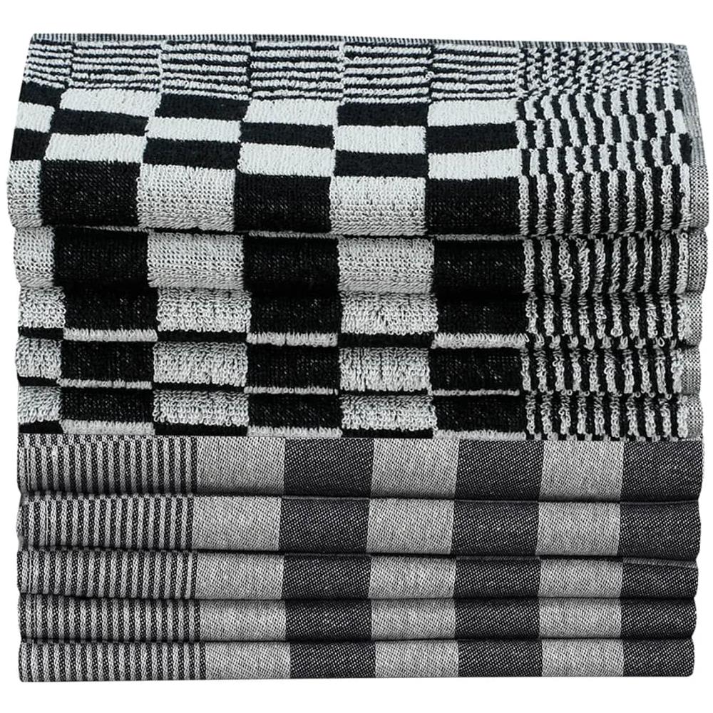 Set Strofinacci 50 Pz In Cotone Nero E Bianco - Foto 3