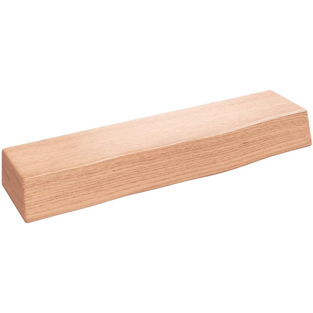 Ripiano Muro Marrone Chiaro 40x10x6 cm Massello Rovere Trattato - Foto 1