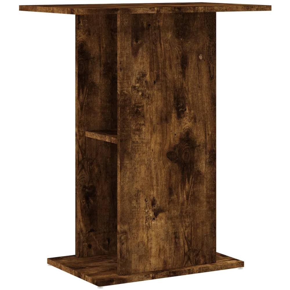 Supporto Acquario 60,5x36x72,5 cm Legno Multistrato Rovere Fumo - Foto 1
