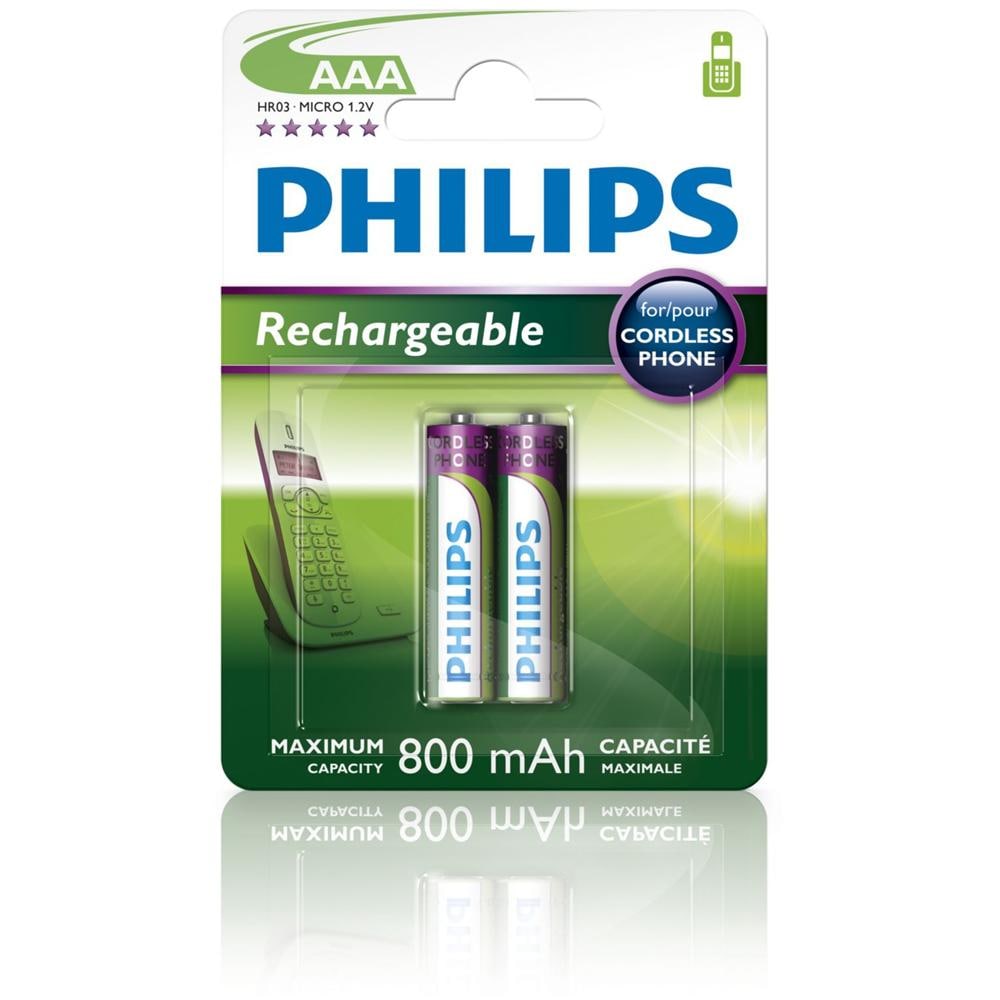 Batteria In Singola Conf (2pz Per Blister) , Multilife Ricaricabile, Aaa Ni-mh, 800 Mah, 1,2 Volt - Foto 1