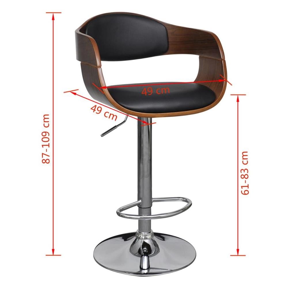 Sedia Pelle Artificiale Altezza Regolabile Schienale Braccioli - Foto 15