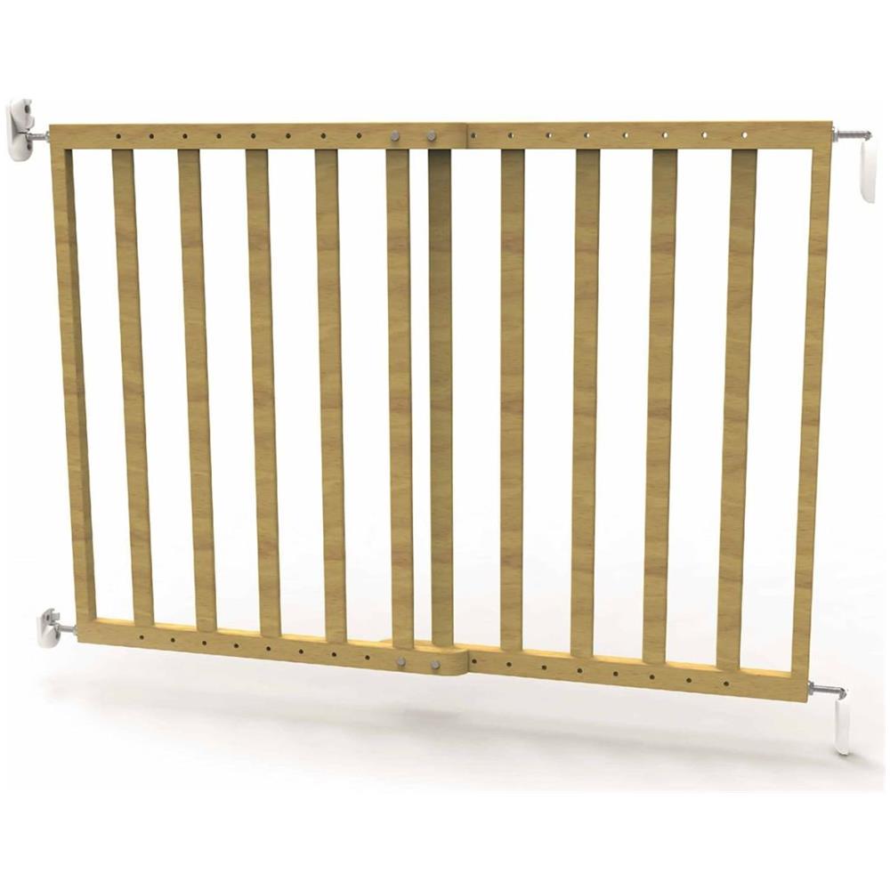 Cancello Di Sicurezza Estensibile 63,5-106cm Legno Naturale 93729 - Foto 1