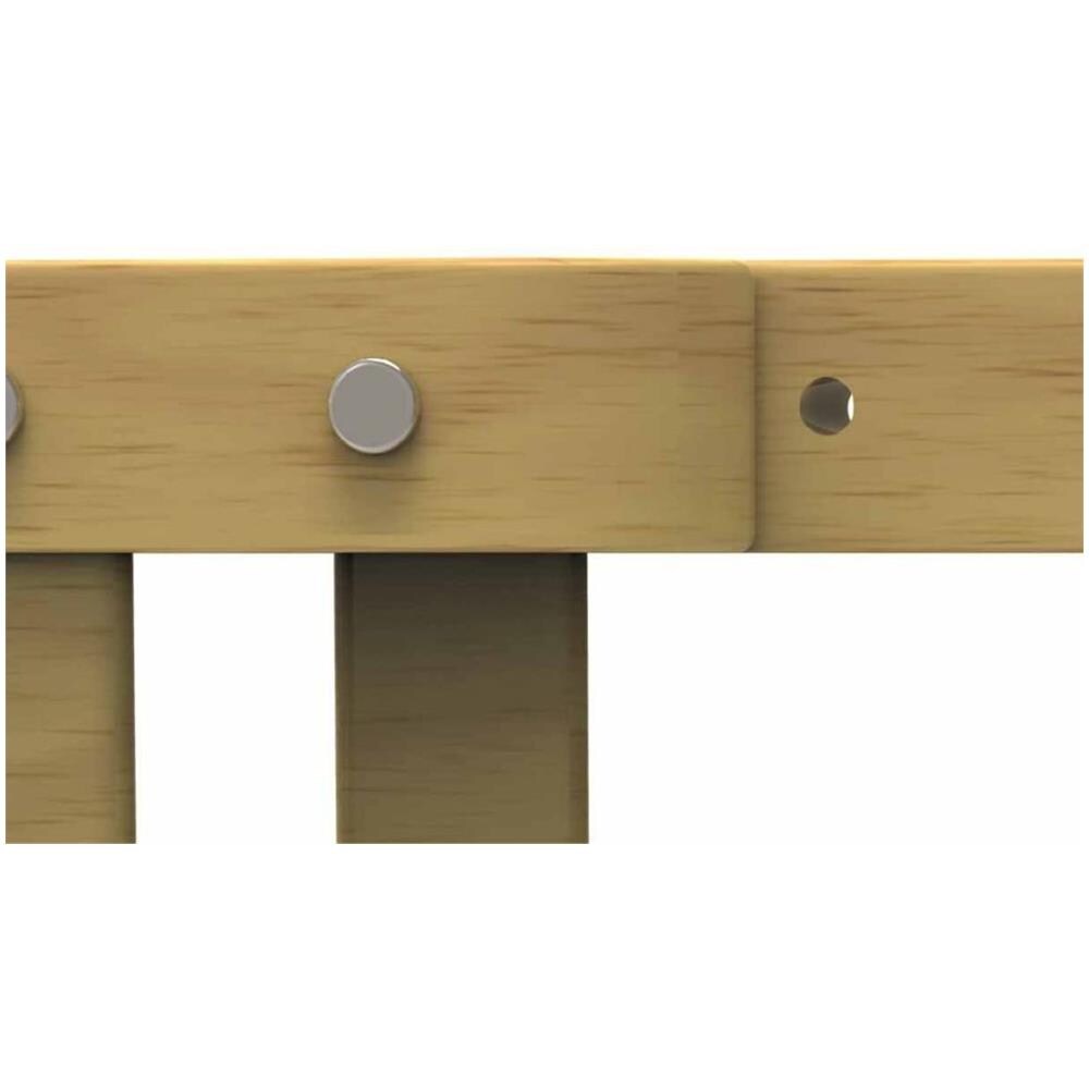 Cancello Di Sicurezza Estensibile 63,5-106cm Legno Naturale 93729 - Foto 5