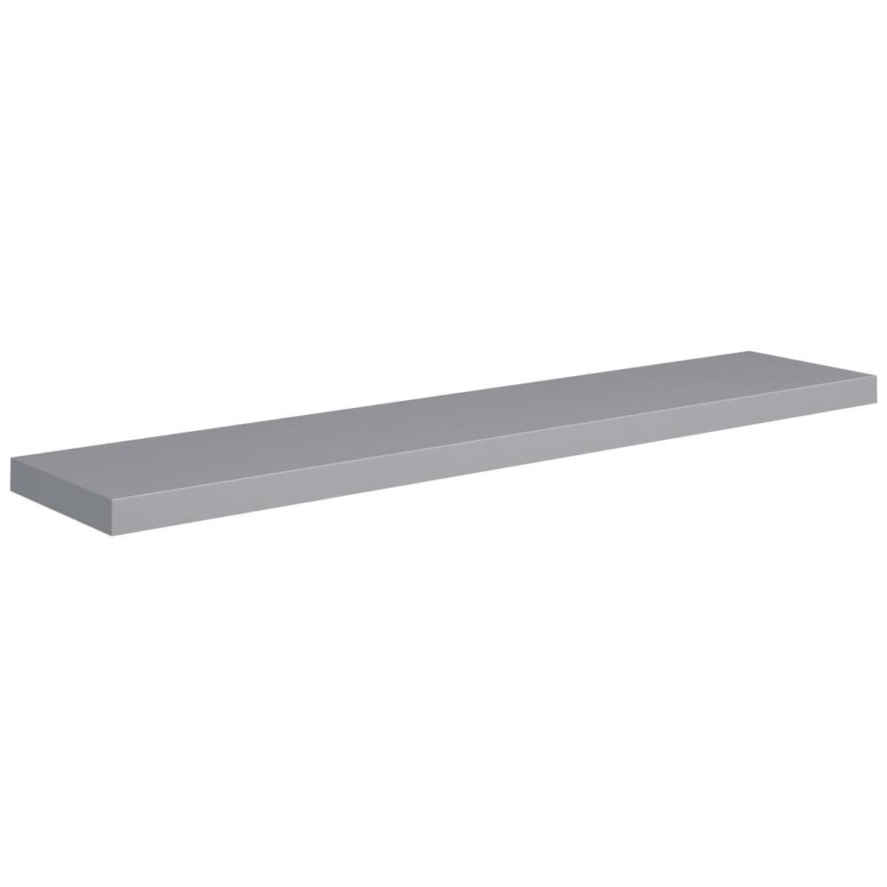 Scaffale A Parete Grigio 120x23,5x3,8 Cm In Mdf - Foto 2