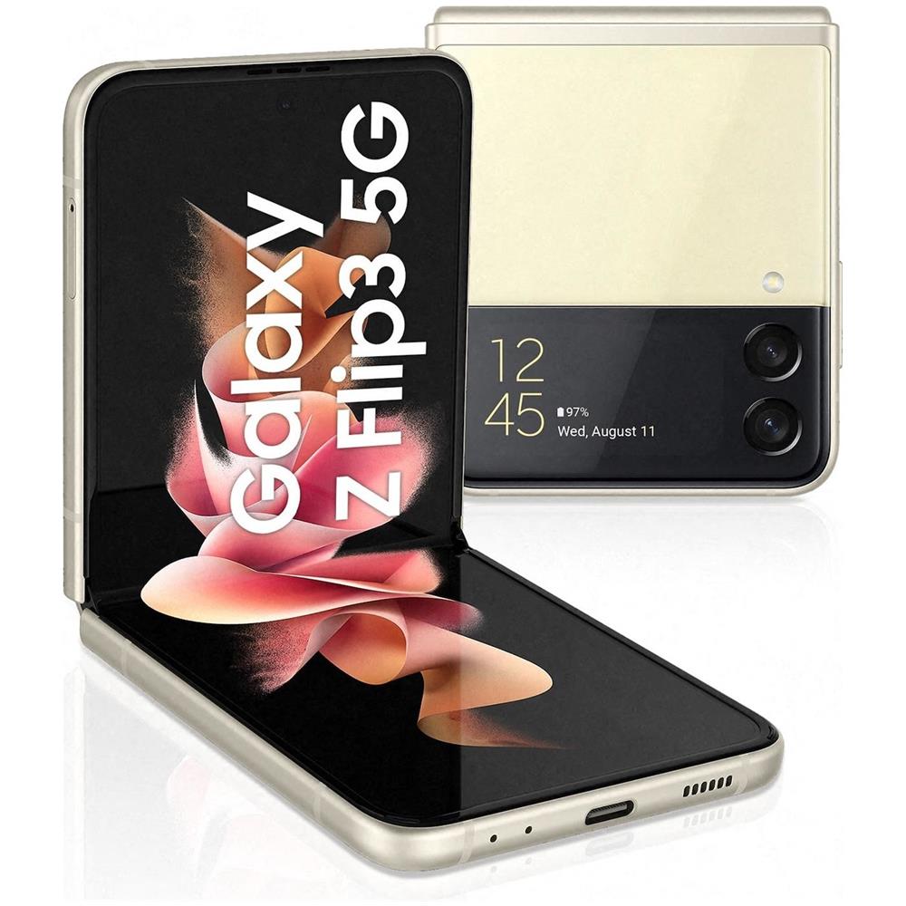Galaxy Z Flip3 5G 128 GB 8 GB RAM Display 6.7" Full HD+ Fotocamera 12 Mpx Android Tim Italia Crema - Foto 1