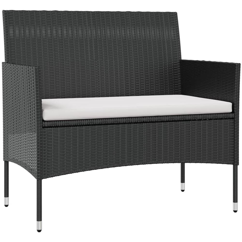 Set Divani Da Giardino 8 Pz Con Cuscini In Polyrattan Nero - Foto 3