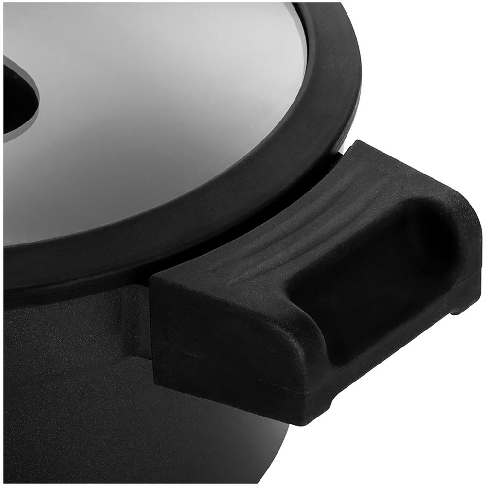 Alutherm Casseruola Induzione 20 Cm Alluminio Fuso Antiaderente Senza Pfoa, Vetroceramica Nero - Foto 2
