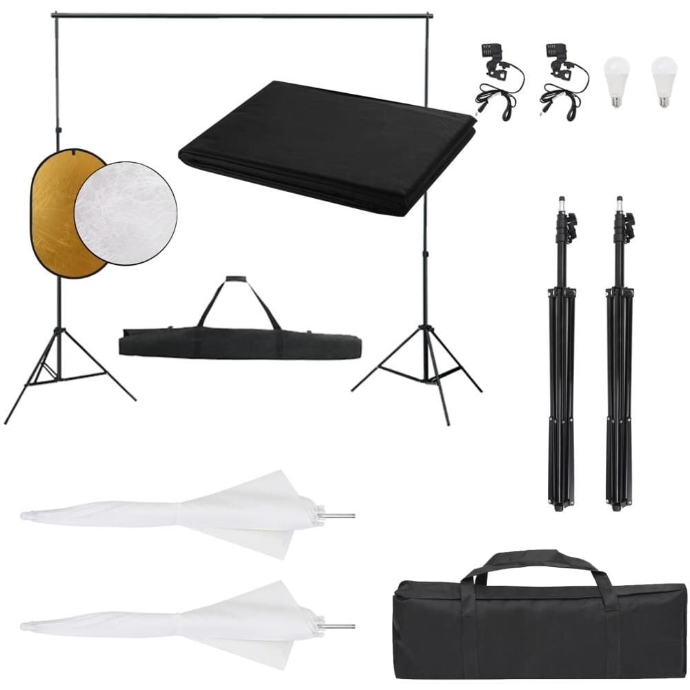 Kit Per Studio Fotografico Con Set Luci, Fondale E Riflettore - Foto 1