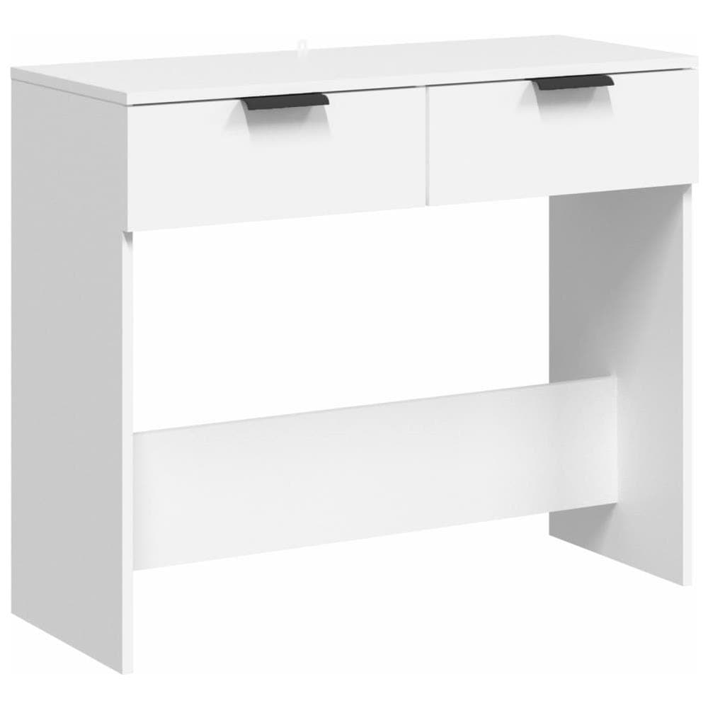 Tavolino Da Salotto Bianco 90x36x75 Cm In Legno Multistrato - Foto 2