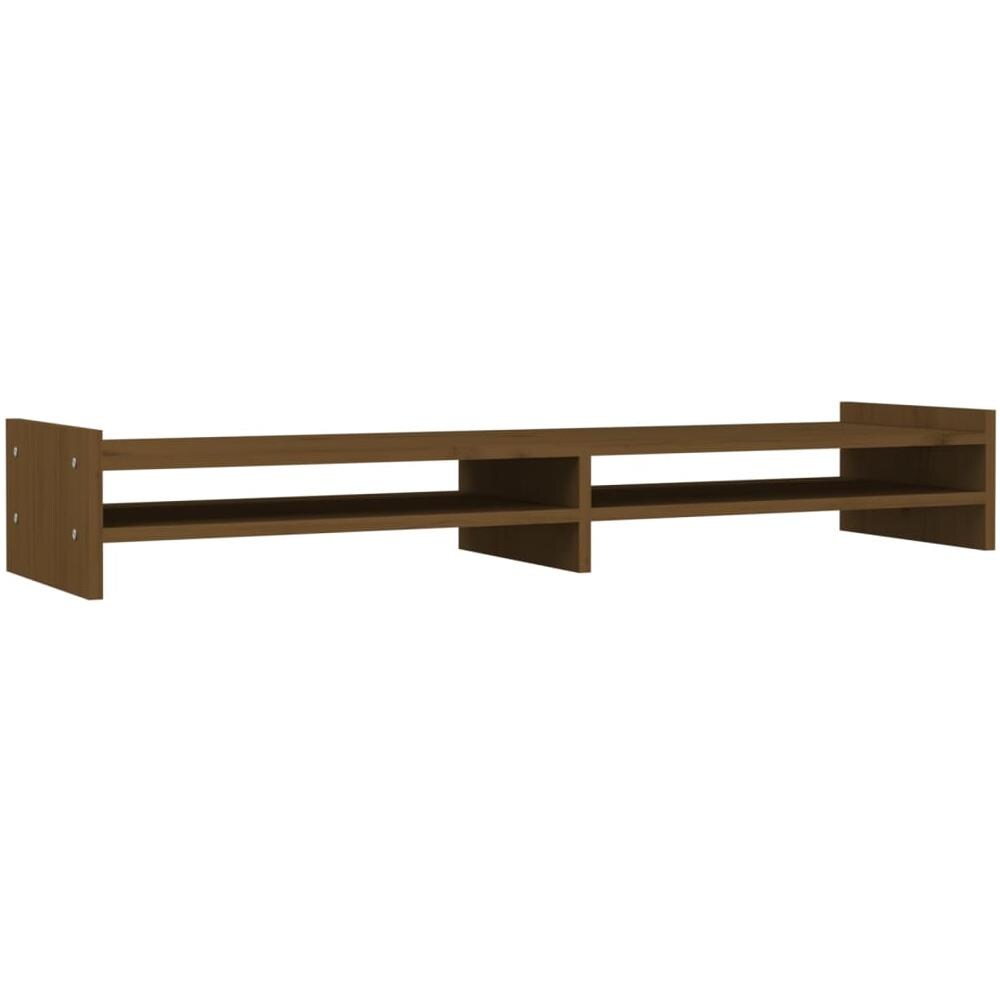 Supporto Per Monitor Miele 100x27x15 Cm Legno Massello Di Pino - Foto 2