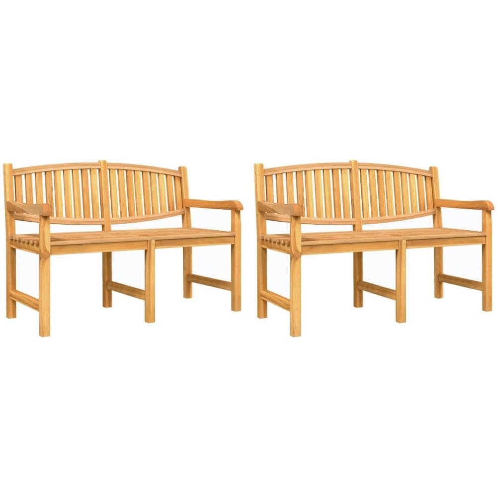 Set Da Pranzo Per Giardino 3 Pz In Legno Massello Di Teak - Foto 3