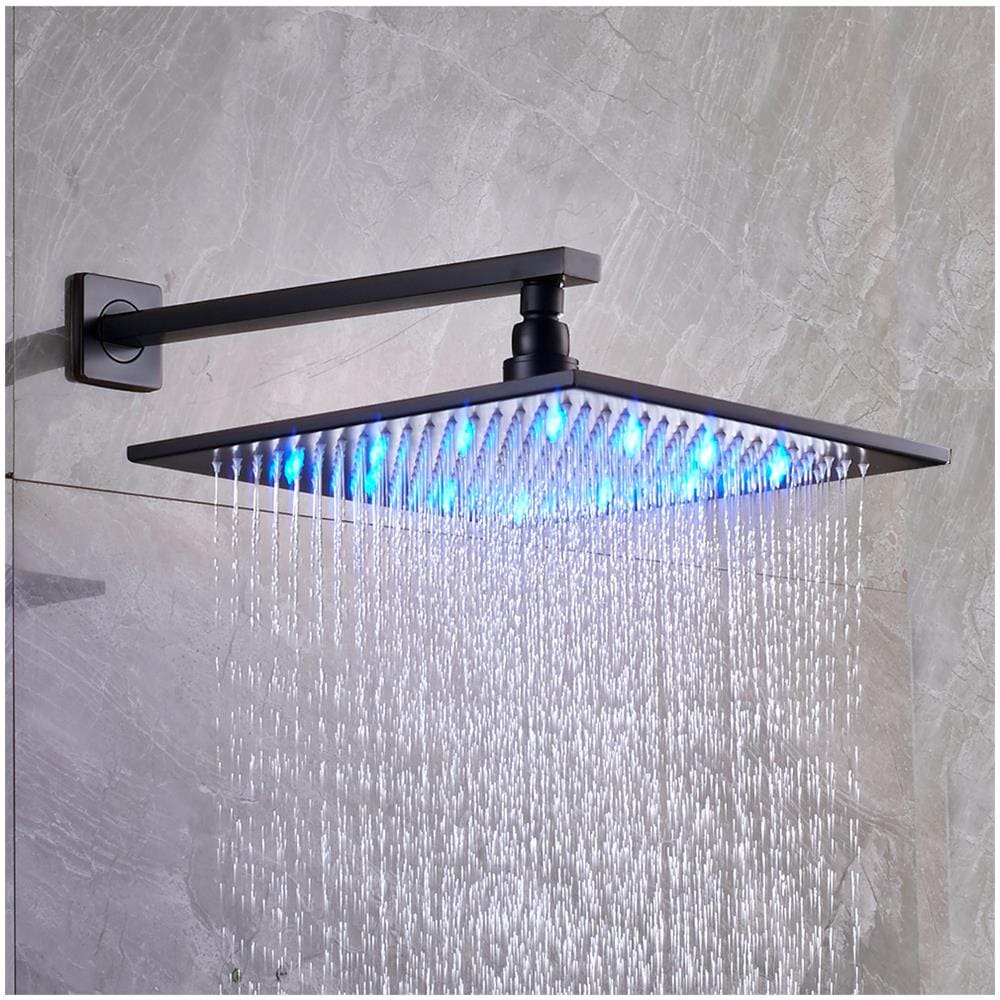 Set miscelatore doccia, Blackswan, tipo M73.69 LED, modello nero opaco, misura 40 cm - Foto 4