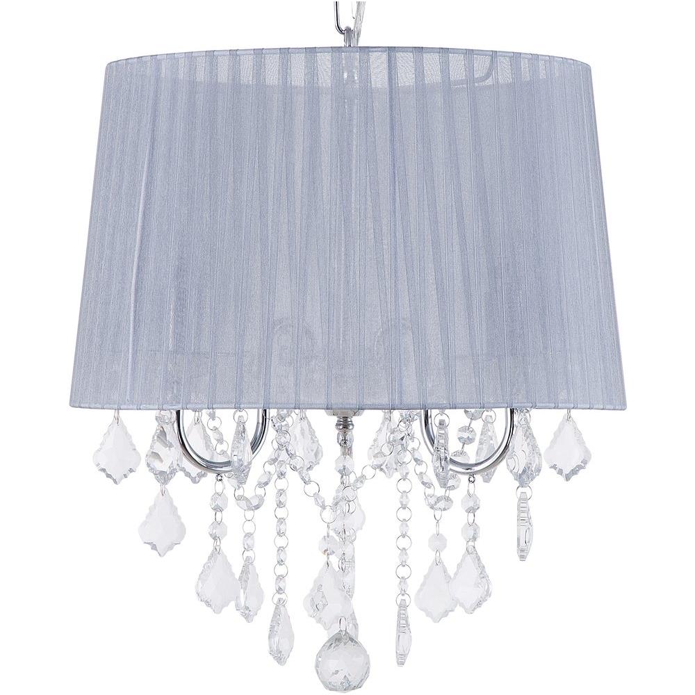 Lampadario In Cristallo Grigio Chiaro Evans - Foto 1