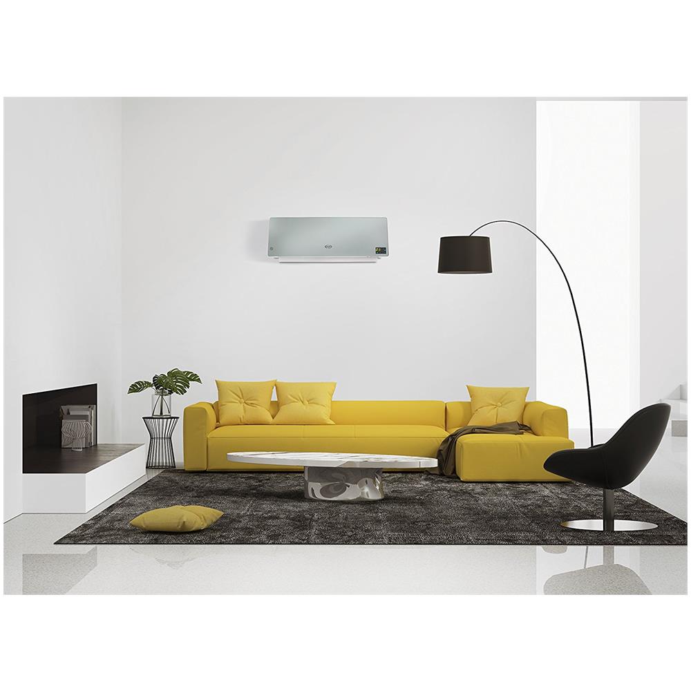 CHIC Silver Termoventilatore Ceramico da Parete Potenza 2000 Watt Colore Argento - Foto 5