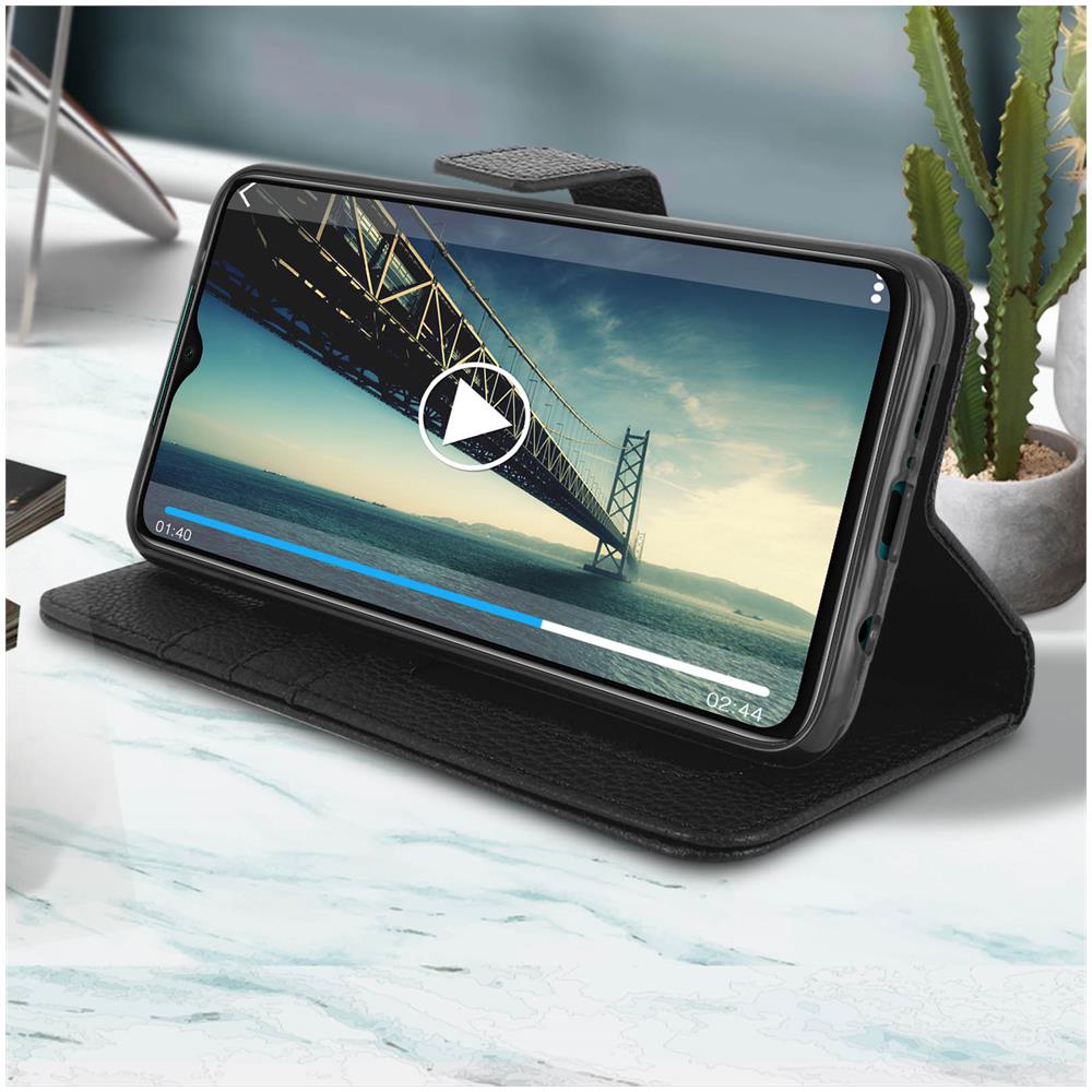 Custodia Xiaomi Redmi Note 8 Pro Portafoglio Supporto Video Cover Softtouch Nero - Foto 2