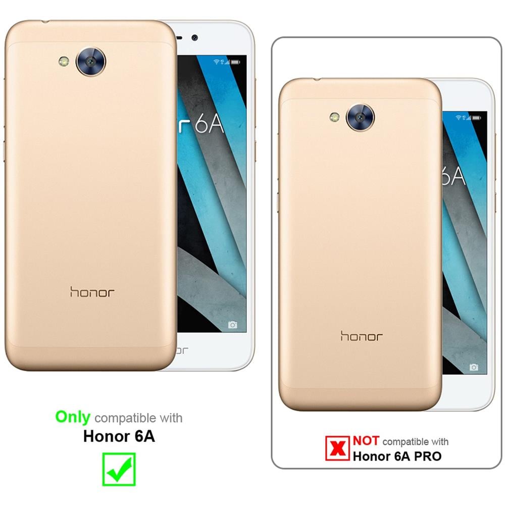 Custodia Compatibile Con Honor 6a In Nero Carbone - Coperchio Protettiva Con Chiusura Magnetica, Funzione Stand E Tasca Per Le Carte - Foto 2