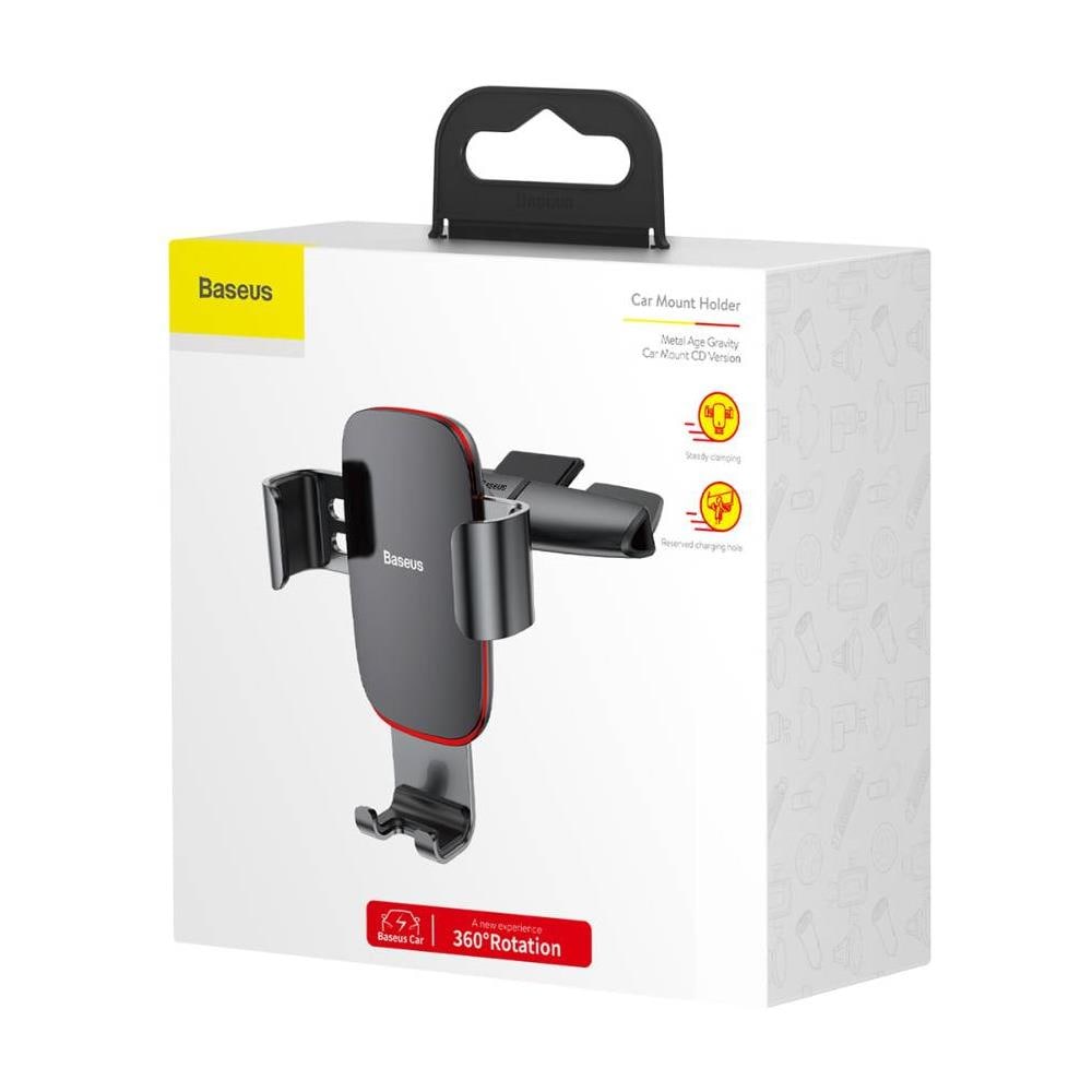 Car Mount Età Dei Metalli Gravità Supporto Del Telefono (cd Version) Nero (suyl-j01)  - Foto 1