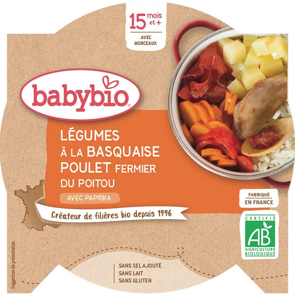 Plat Bébé Dés 15 Mois, Poulet Basquaise - Foto 1