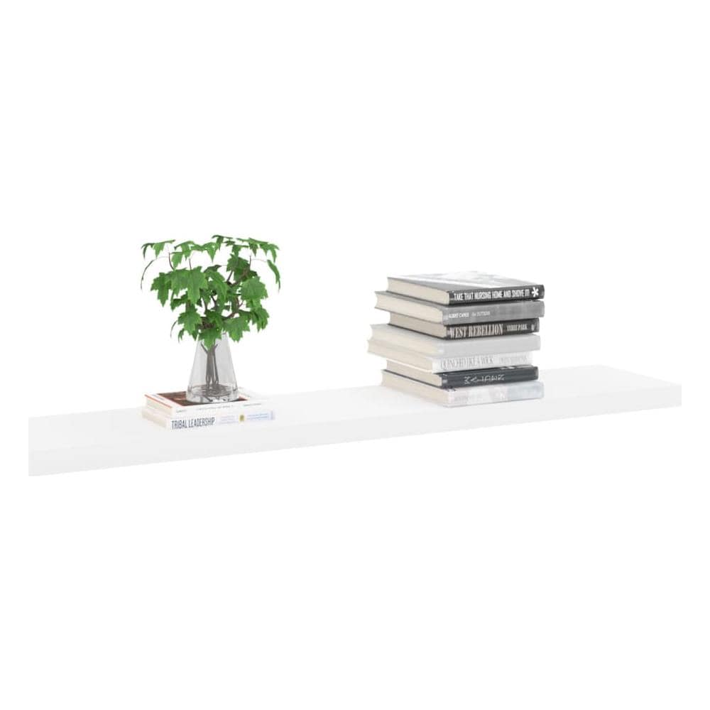 Scaffali A Parete 4 Pz Rovere E Bianco 120x23,5x3,8 Cm In Mdf - Foto 3