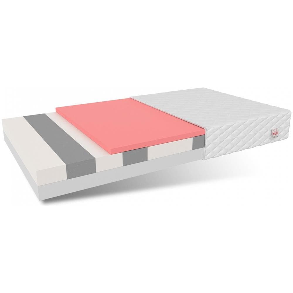 Materasso In Schiuma Parma 80 X 160 - H2 Medio / H3 Medio Rigido - Schiuma Hr Ad Alta Resilienza, Visco Memory - Foto 1