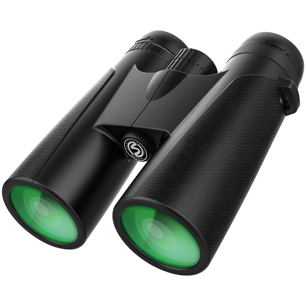 Binocolo 12x42 Con Supporto Per Smartphone – Lenti FMC E Prismi BaK-4, Leggero E Compatto Per Birdwatching, Escursioni E Sport All'aria Aperta