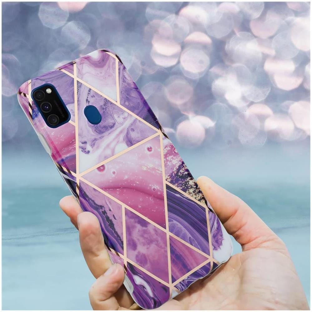 Custodia Compatibile Con Huawei P20 Lite In Marmo Viola Onda No. 14 - Coperchio Protettivo In Silicone Tpu Con Motivo A Mosaico - Foto 8