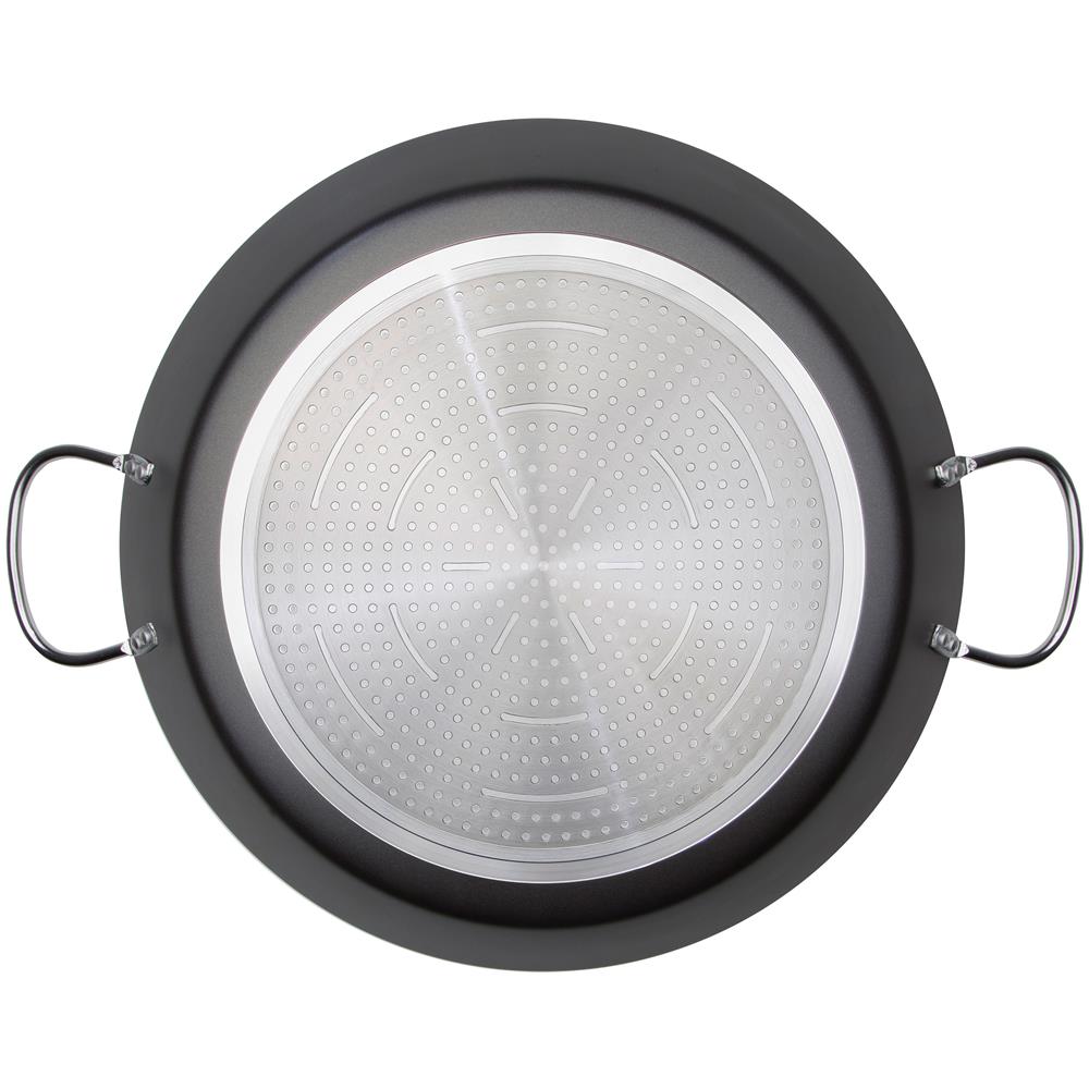 Wecook Kratha Padella Per Paella, Induzione, 42cm, 10 Porzioni, Antiaderente Senza Pfoa  Nero - Foto 3