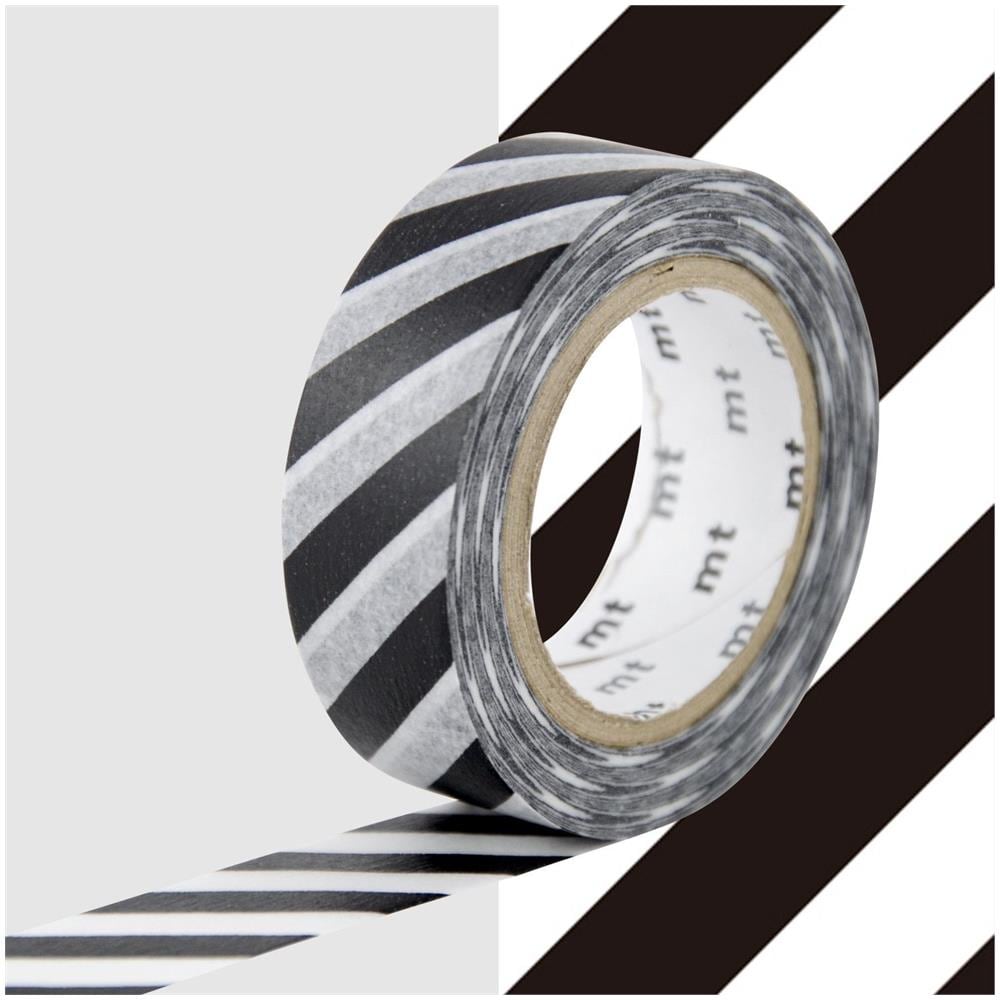 Nastro Adesivo Decorativo Con Strisce - Nero - 1,5 Cm X 7 M - Foto 1