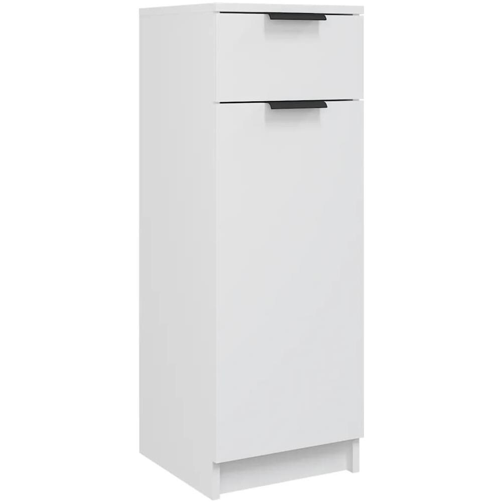 Armadio Da Bagno Bianco 32x34x90 Cm In Legno Multistrato - Foto 2