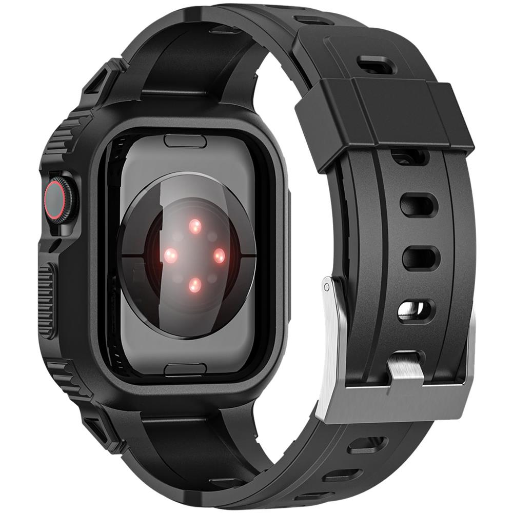 Cinturino Per Apple Watch 41 Mm / 40 Mm / 38 Mm In Silicone Morbido Nero - Foto 1