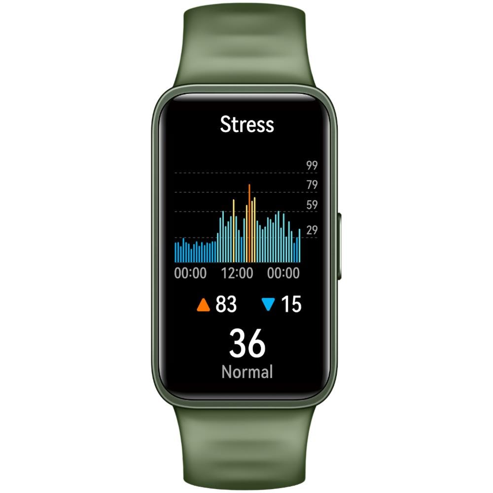 Band 8 1.47" AMOLED Braccialetto per rilevamento di attività Colore Nero /Verde - Foto 1