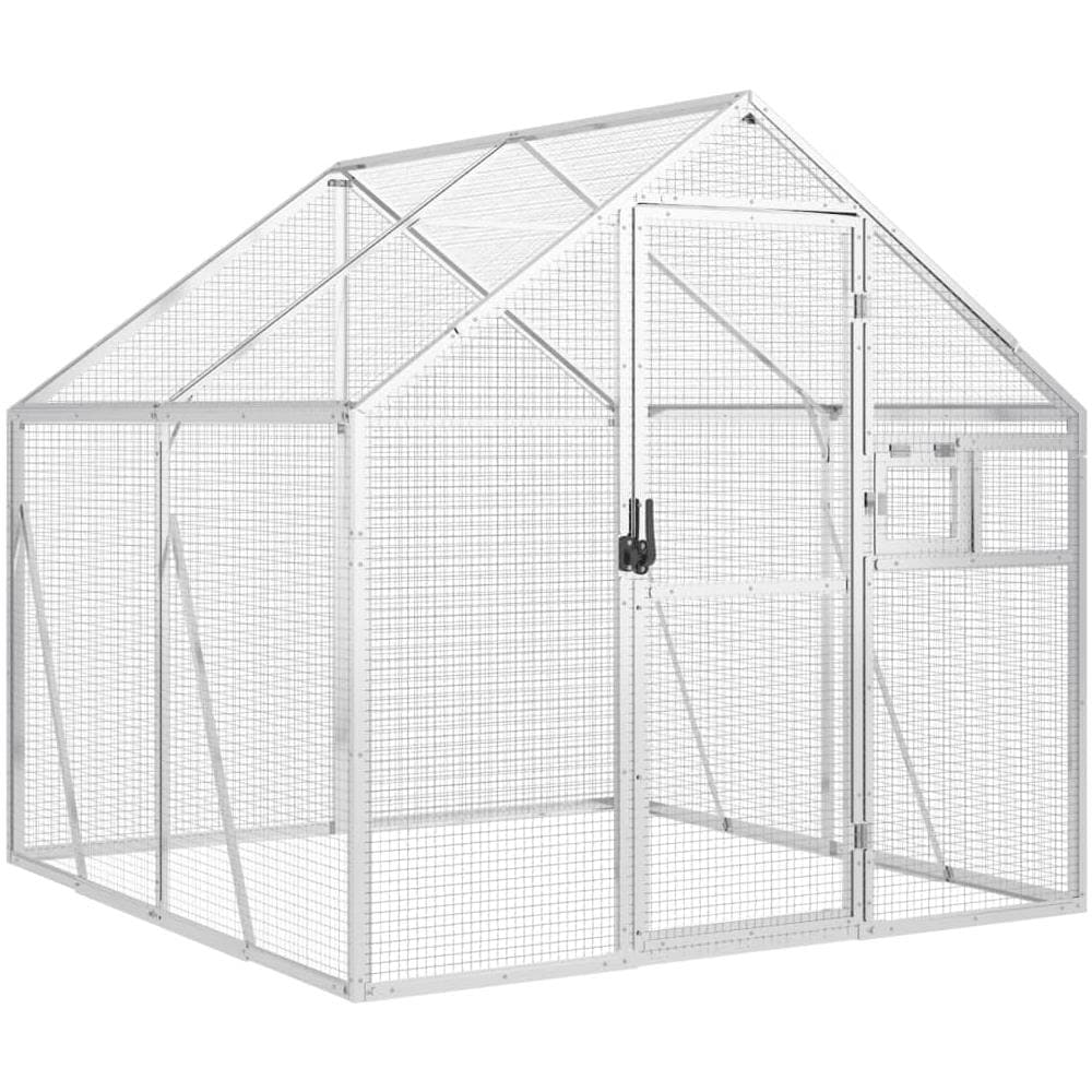 Voliera Argento 1,79x2x1,85 M In Alluminio - Foto 2