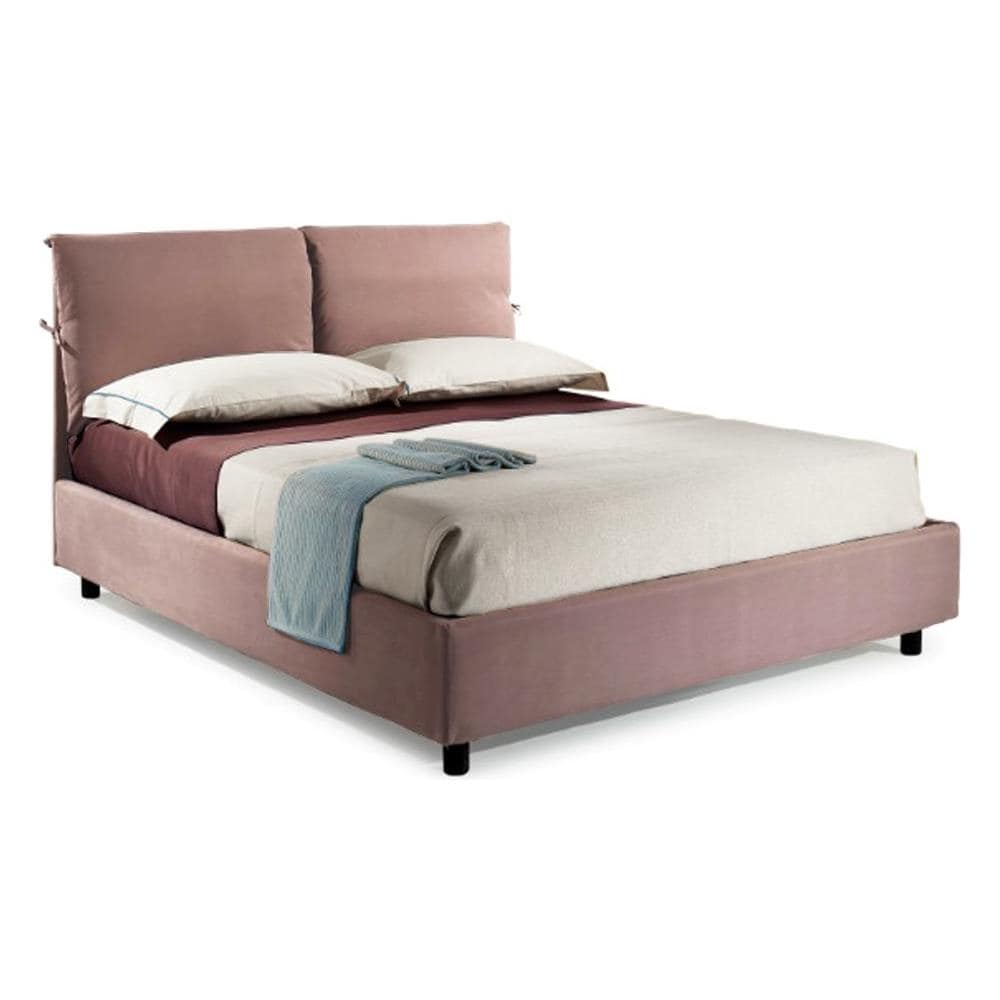 Letto Matrimoniale 180x200 Cm, Con Box Contenitore, Rivestimento In Tessuto Completamente Sfoderabile E Lavabile, Facile Da Assemblare, Made In Italy - Foto 1