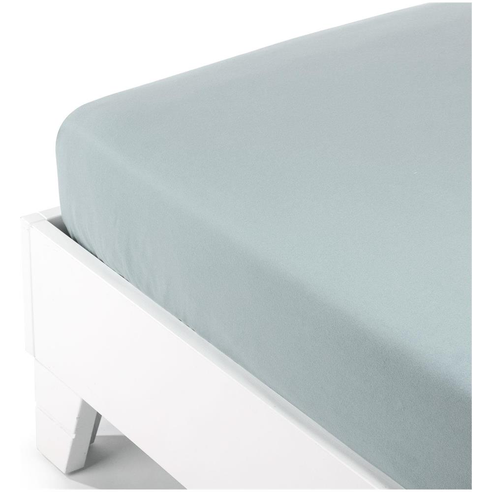 Lenzuolo Inferiore In Flanella Colore Grigio Misura Singolo - Foto 1