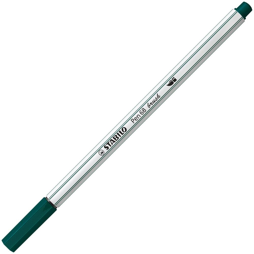 Pen 68 brush - Pennarello Premium con punta a pennello - Confezione da 10 - Verde turchese - Foto 2