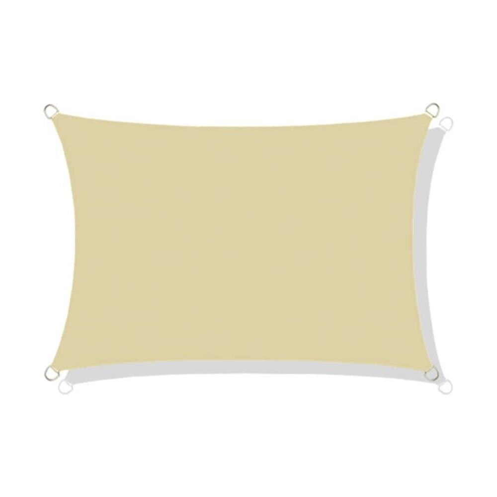Vela ombreggiante impermeabile 3x2m Beige per il relax in giardino - Foto 1