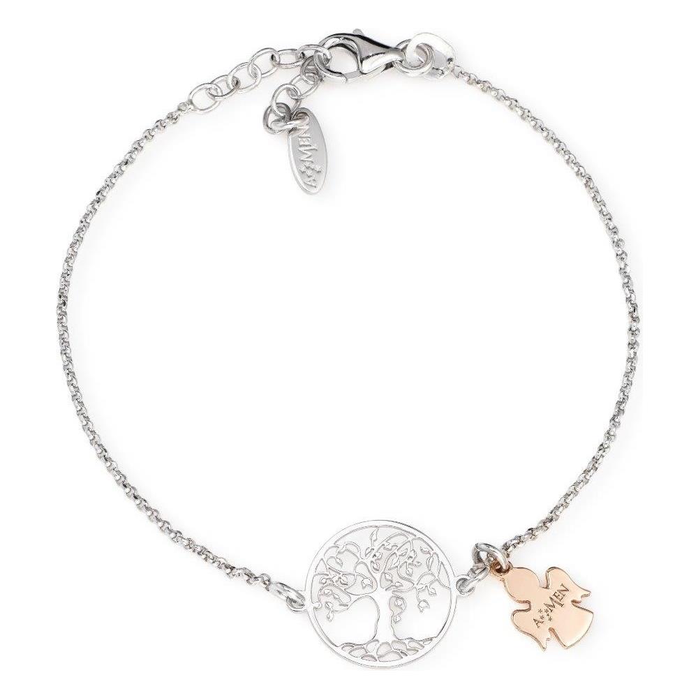 Bracciale In Argento 925 - Collezione Albero Della Vita - Colore Rodio / rosè - Misura Unica - Foto 2