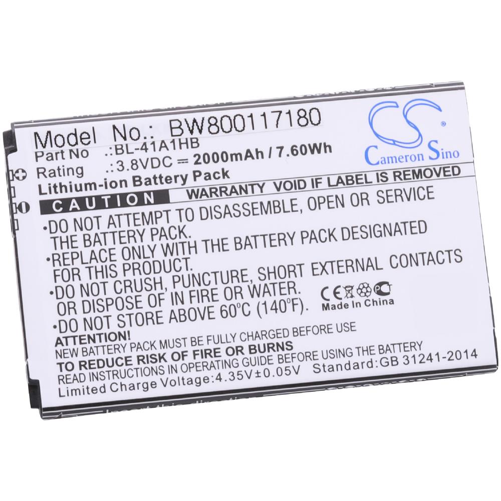 Li-ion Batteria 2000mah (3.8v) Per Cellulari E Smartphone Come Lg Bl-41a1hb - Foto 1