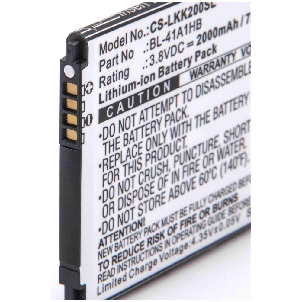 Li-ion Batteria 2000mah (3.8v) Per Cellulari E Smartphone Come Lg Bl-41a1hb - Foto 2