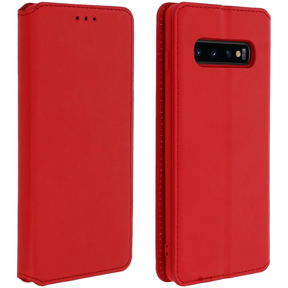 Custodia Samsung Galaxy S10 Portacarte Funzione Supporto Rosso - Foto 1