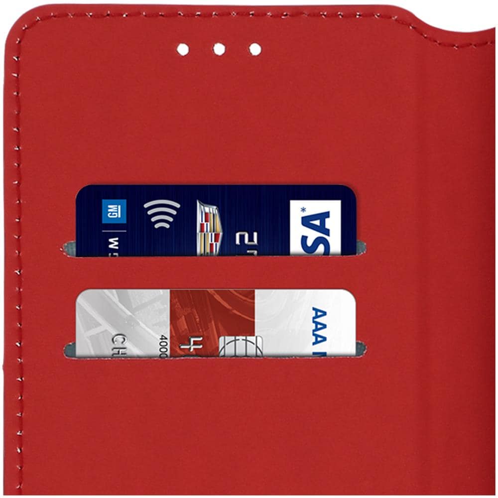 Custodia Samsung Galaxy S10 Portacarte Funzione Supporto Rosso - Foto 2