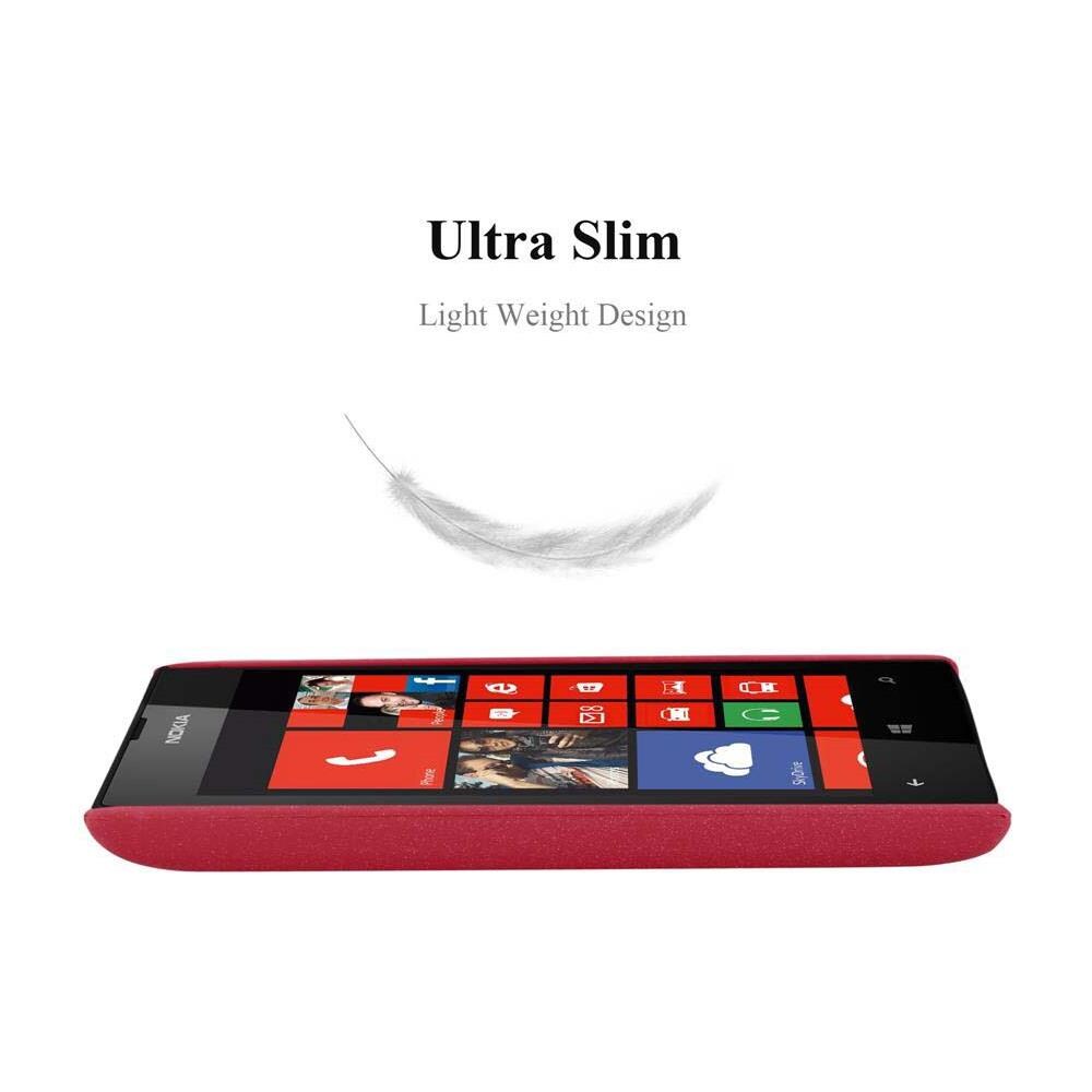 Custodia Compatibile Con Nokia Lumia 520 In Frosty Rosso - Hard Case Coperchio Protettivo In Frosted Look Contro I Graffi E Gli Urti - Foto 2